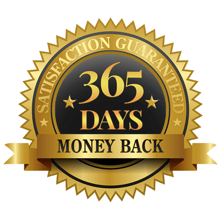365 day  Money Back Guarantee
